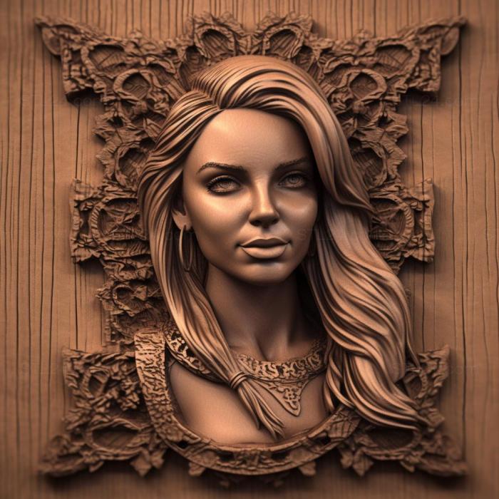 Famous (Britney Spears 4, 3DFMS_7487) 3D models for cnc